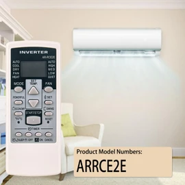 AR-RCE2E Replacement Remote fit for Inverter Fujitsu General AC Air Conditioner AR-RCF1U ARRCE2E AR-RCF1U ARRCF1U ASU12RL2 ASU9RL2
