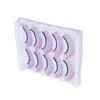 5pcs Colorful Eyelashes Dramatic Gradient Color False Eyelashes Fluffy 3D
