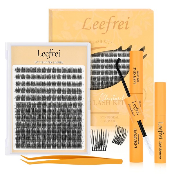 Leefrei Eyelash Clusters 10-18mm Wispy Lash Clusters D Curl DIY