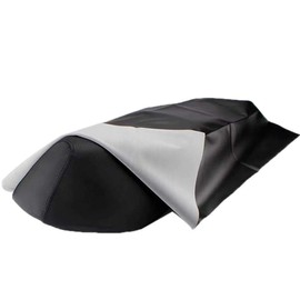 1 Motorcycle Saddle Cover Motorcycle Saddle Cover Black Leather Universal Leather Seat Protector Most Motorcycles Have a Wear-resistant and Waterproof Coating, 100 cm x 70 cm