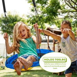 HJZHII Set of 2 Swing Attachments, 50 cm x 25 mm Hammock Attachment with 2 Heavy Duty Carabiners for Tree Swing Suspension Hanging Chair