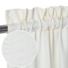 CAROMIO Waterproof Kitchen Curtains Embossed Textured Tier Curtains Short Cafe