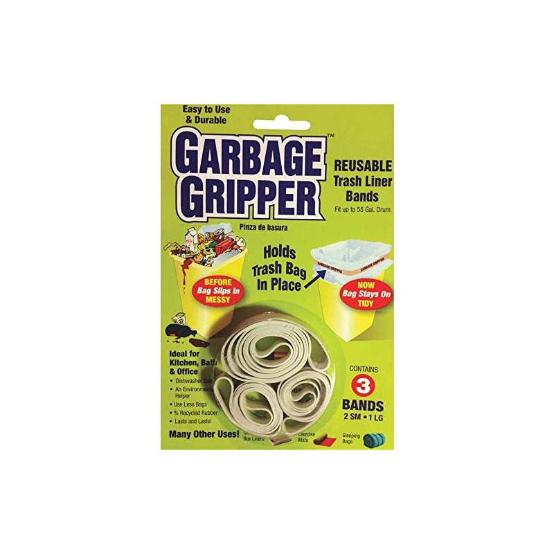 Garbage Gripper Band 3 Pack - 3 Each (9 Total)
