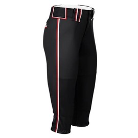 Boombah Women's Hypertech Series Fastpitch Loaded Pant Black/Red/White - Size Waist 28" (Inseam 20")