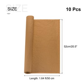 sourcing map Crepe Paper Roll 1.6ft Long 20.5 Inch Wide for Wedding Ceremony Various Large Festivals Decoration, Brown 10pcs