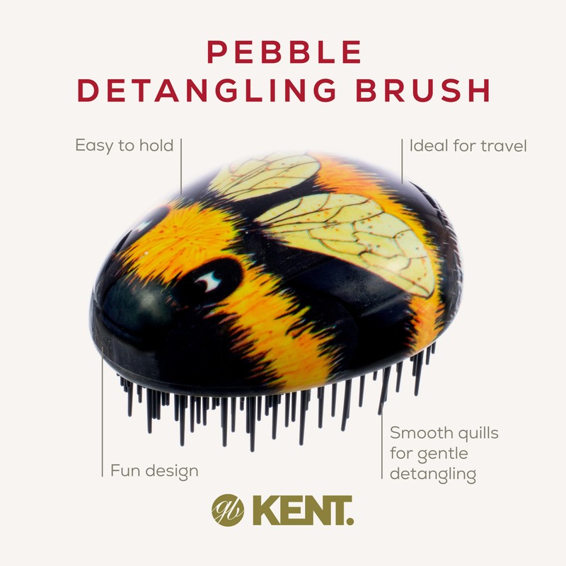 Kent Brushes Pebble Detangling Brush - Ideal for Detangling and