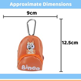 VFM e-Store - Bingo Backpack Bag Clip Children's Video Game Accessories Birthdays, Gifts, Boys and Girls - 12. 5cm x 9cm Orange