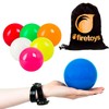 Play Sil-X 100mm Contact Juggling Ball + Firetoys® Bag, (Blue)