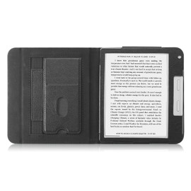 Yiernuo Protective Case Compatible with Kobo Libra Colour/Libra 2 with Hand Strap and Card Holder Automatic wake/sleep,Black