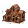 Yuemsh Wooden Bird House Hanging Bird House Hanging Wooden Bird