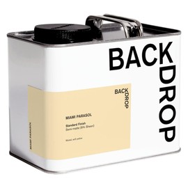 BACKDROP | Premium Interior Paint | Standard Semi Matte, Low Sheen Finish | Self-Priming, Low VOC, Green Wise Certified | MIAMI PARASOL – Muted, Soft Yellow | 0.5 Gallon