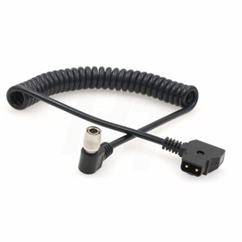 HangTon D-tap to Hirose 4 Pin Right Angle Power Cable for MixPre 10 ll Sound Device 633 688 Mixer