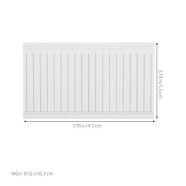 HEMOTON Wall Cladding for Dollhouse 1:12 Scale Miniature Dollhouse Accessories, Wainscot Interior Paneling Doll House Dollhouse Trims for Doll Houses Small Buildings 3.7X2.1inch