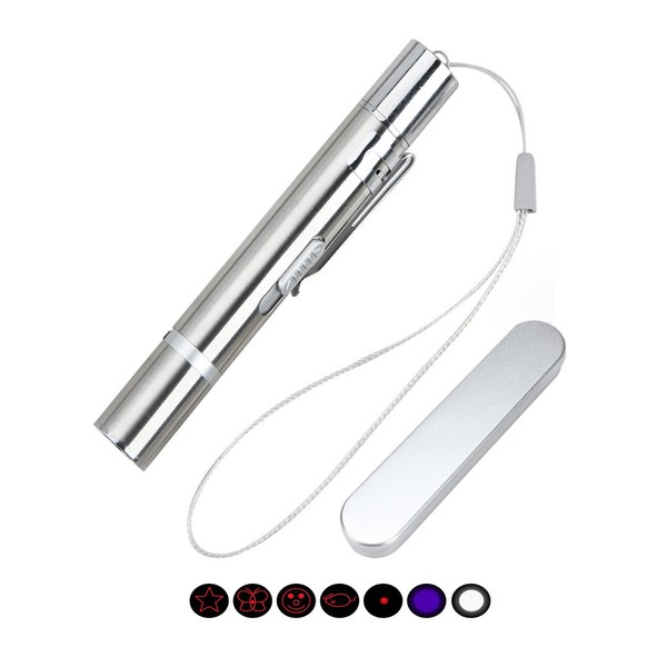 JIEYUCHU LED Interactive Cat Toy, Rechargeable via USB, 7 in