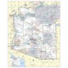 Cool Owl Maps Arizona State Wall Map Poster Rolled (Paper