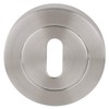 Excel Architectural DH3641 Round Keyhole Escutcheon Set, Satin Chrome
