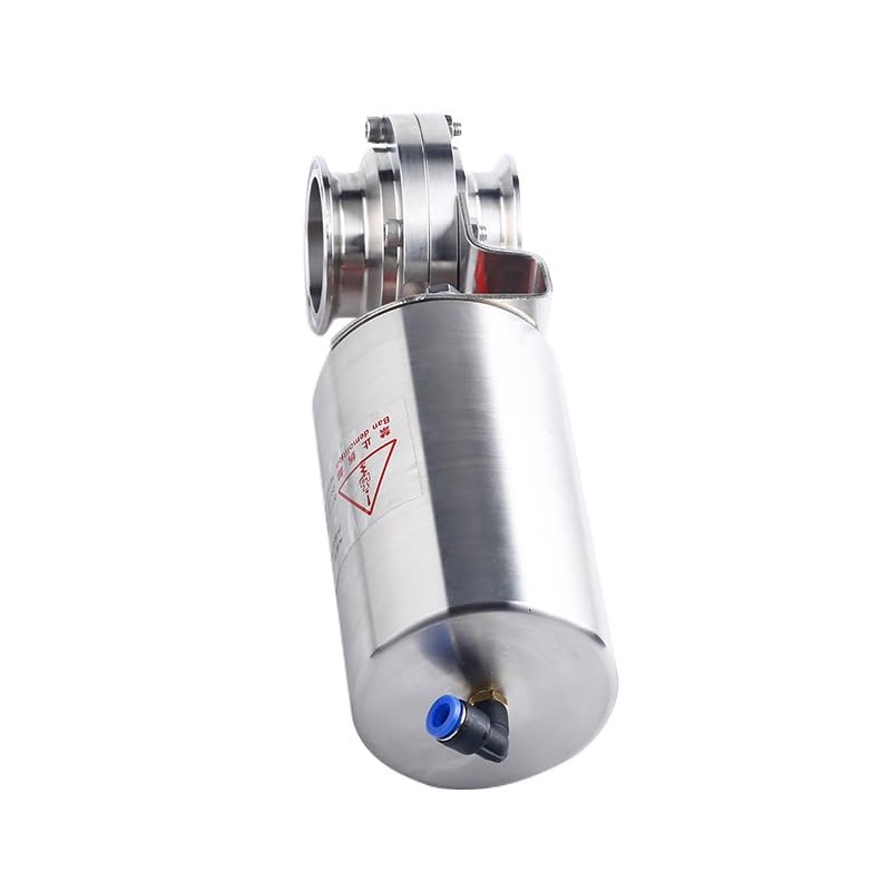 WEPUMP 2'' Single Acting Tri Clamp Sanitary Pneumatic Butterfly Valve