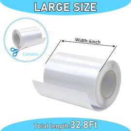 CODOHI 4in x 32.8ft Window Sill Protector, Door Protector from Dog Cat Scratching, Clear Sided Shield Protection Barrier Anti Cat Dog Scratching, Slobbering, and Clawing Furniture, Glass, Car Door