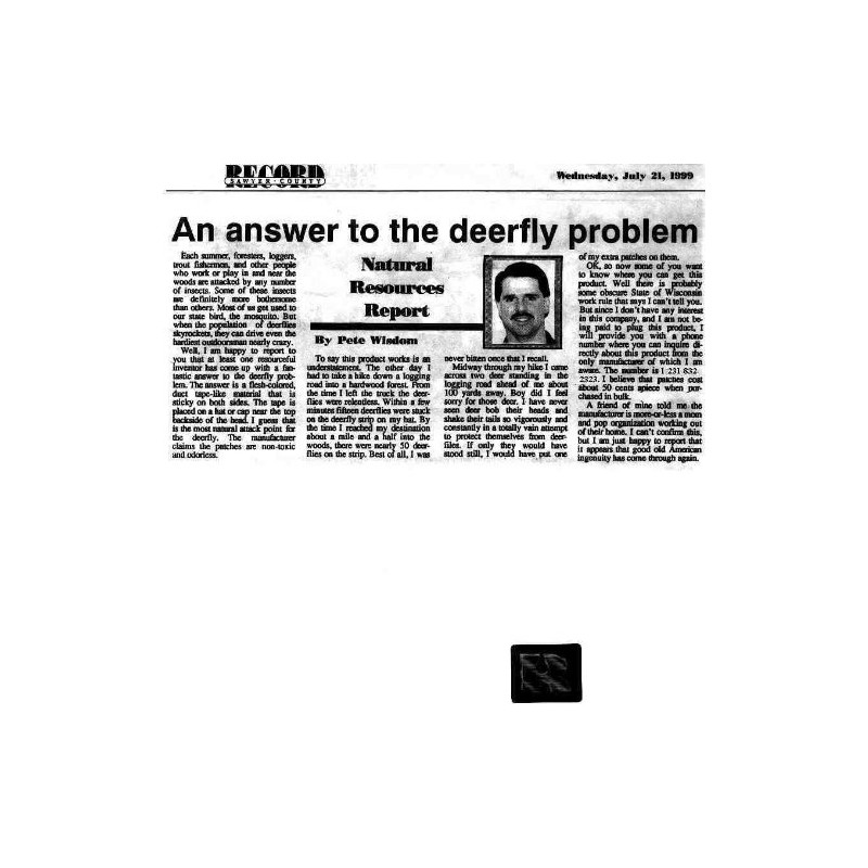 4 / Pk Deerfly Patches/TredNot Deer Fly Patch