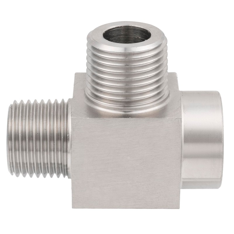 Yoebor Stainless Steel 304 Pipe Fitting Female Run Tee, 1/4"