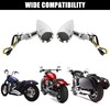 DREAMIZER Chrome Motorcycle Turn Signals 15 LEDs Bullet Front Rear