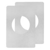uxcell 1 Set 130x90mm / 5.12"x3.54" Door Knob Reinforcement Plate,