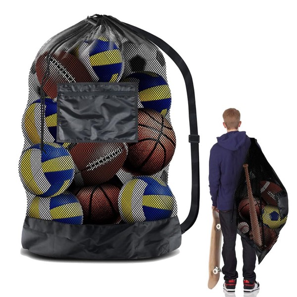 Extra Large Sports Ball Bag Mesh Socce Ball Bag Heavy