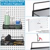 Shimeyao Pegboard Baskets Bins Set 4 Pcs Metal Pegboard Baskets