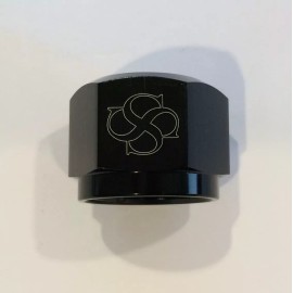 Fasster X320 8AN Flare Cap With Internal O-ring ORB BLACK / 8AN Cap with Internal ORB