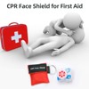 50 Packs CPR Pocket Mask, CPR Face Shield for Keychain,