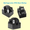 Refrigerator Starter Relay QP2-4.7 PTC Starter 3Pin and Refrigerator Compressor