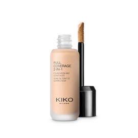 KIKO Milano Full Coverage 2 In 1 Foundation & Concealer N15, 2-In-1-Foundation Mit Concealer, Hohe Deckkraft