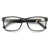 V.W.E. Men Premium Rectangle Stainless Steel Reading Glasses - Wide