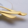 Matte Gold Dinner Fork Set, GoGeiLi 8.0-inch Stainless Steel Satin