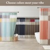 Madison Park Amherst Bathroom Shower Curtain Faux Silk Pieced Striped