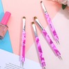 4pcs French Gel Acrylic Nail Art Brush Two Way Nail