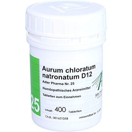 Biochemie Adler 25 Aurum Chloratum Natr.D 12 Tablets Pack of 400