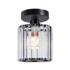 LEDSone Modern Mini Chandelier Crystal Ceiling Light Fixture, Semi Flush