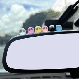 FLYEEGO Cute Soot Sprites for Car Rearview Mirror Dashboard, 24PCS Cute Funny Luminous Car Interior Decoration Accessories Ornament,Cute Anime Decor for Home Garden Office