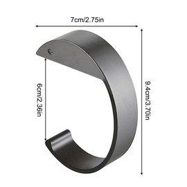 Amexo 3 Pieces Table Bag Hanger C Letter Shape Handbag Hooks High Strength Alloy Bag Hooks Non-Slip Table Hooks for School Home Office Kitchen