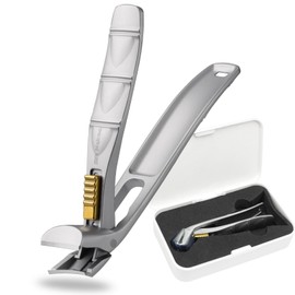 SG Nekoo Angled Head Toenail Clippers for Thick Toenails, Sharp Heavy Duty Large Nail Cutter with Safety Lock, Ergonomic Wide Jaw Anti-splash Nail Clippers for Men Women Seniors