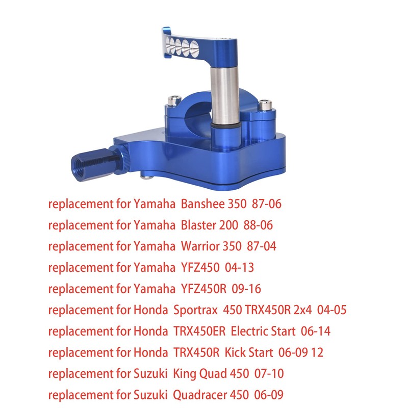 marddpair Blue Throttle Thumb Replacement for Yamaha Banshee Raptor Replacement