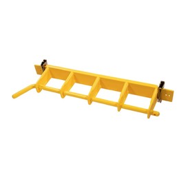 Mytee Products E-Track Load Bar Holder for Semi Trucks, Trailers, Garages, Warehouses - Yellow Rack 4-Bay 16" Center Storage Rack for Shoring Beams and Logistic Bars - Fits Horizontal & Vertical