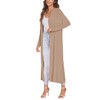 Bluetime Women Floor Length Open Front Cardigan Lightweight Long Sleeve