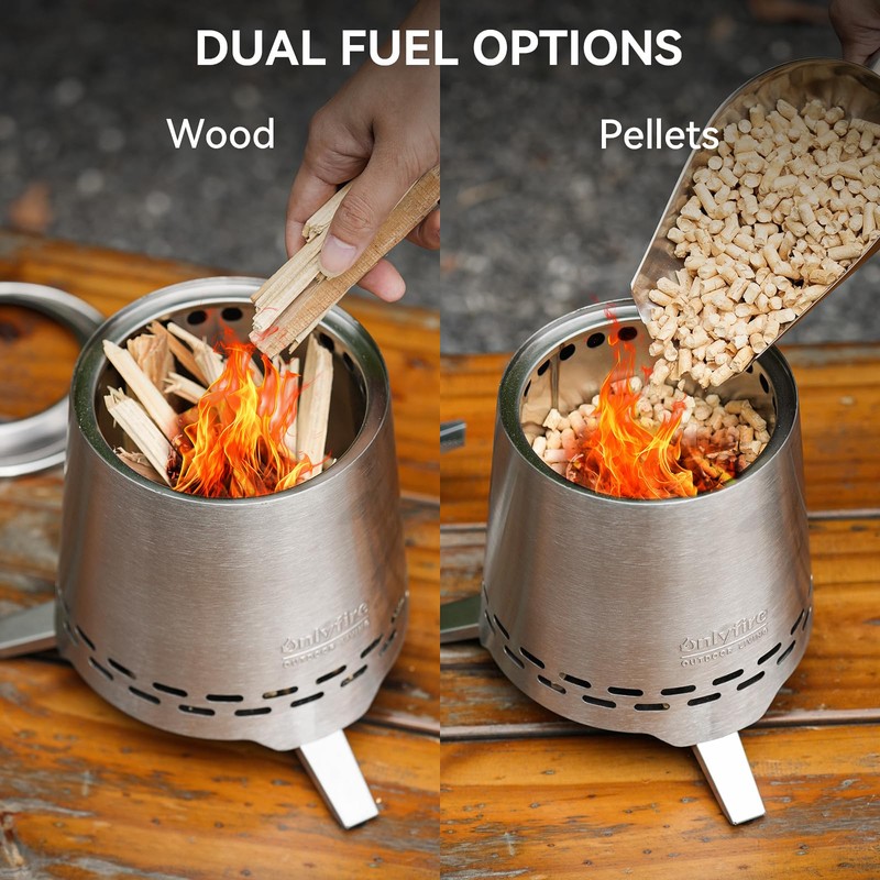 ONLYFIRE OUTDOOR LIVING 2 in 1 Portable Fire Pit with