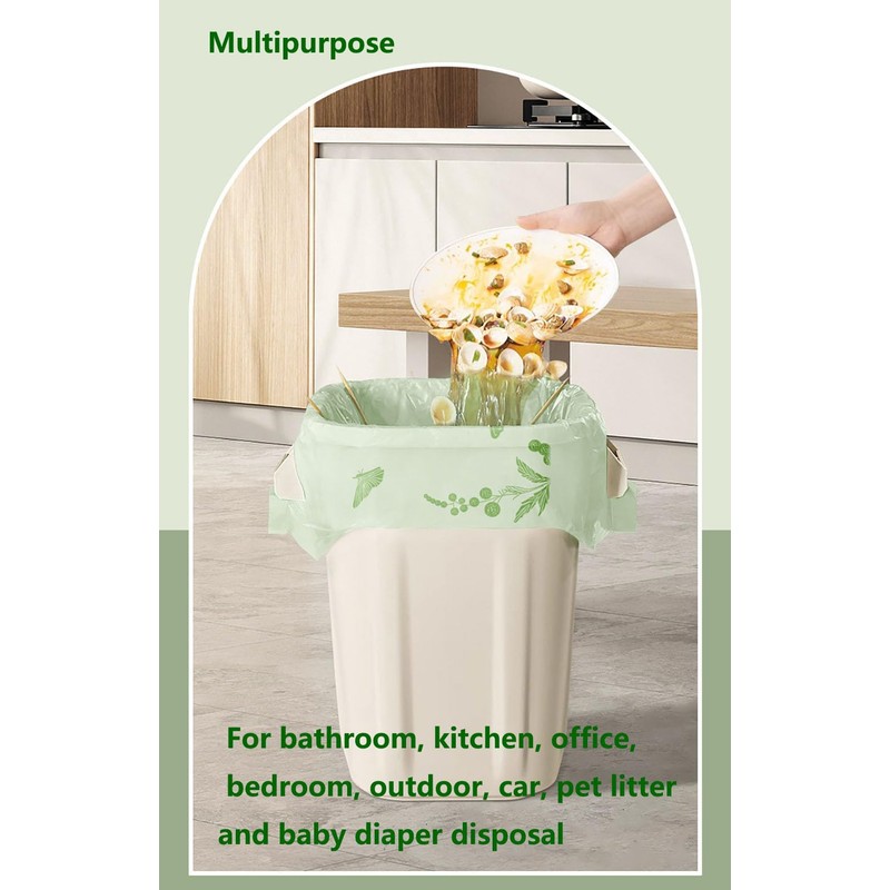 55pcs Small Trash Bags for Bathroom, Office, Kitchen,Bedroom Waste Bin