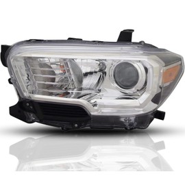 Replacement For Toyota 2019-2023 Tacoma SR5 Headlight Assembly w/o DRL, w/Fog Lamps, w/Halogen Left/Driver Side DOT/SAE Compliant TO2502276, 81150-04262