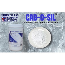 Fiberglass Supply Depot Cabosil Fumed Silica (4oz Jar) - Resin Thickener for Non-Saggy Putty - Advanced Epoxy Resin Thickener - Professional Thixotropic Agent for Smooth Epoxy