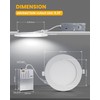 Wembanma LED Recessed Lighting 6 Inch - with Night Light,