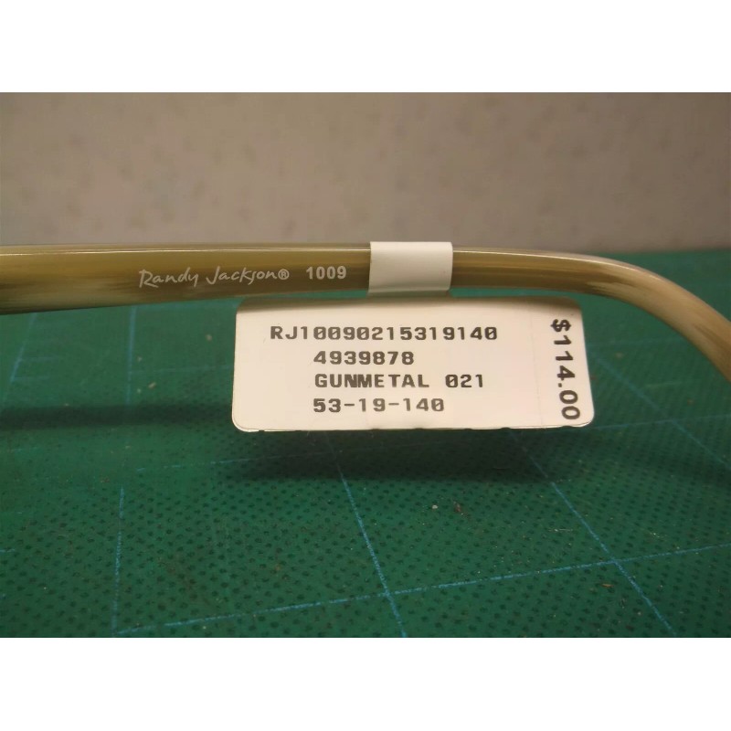 Randy Jackson RJ 1009 Gunmetal Zyloware Men’s Eyeglass frame 53-19-140